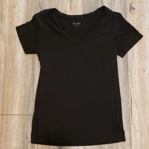 Black V-Neck Tee